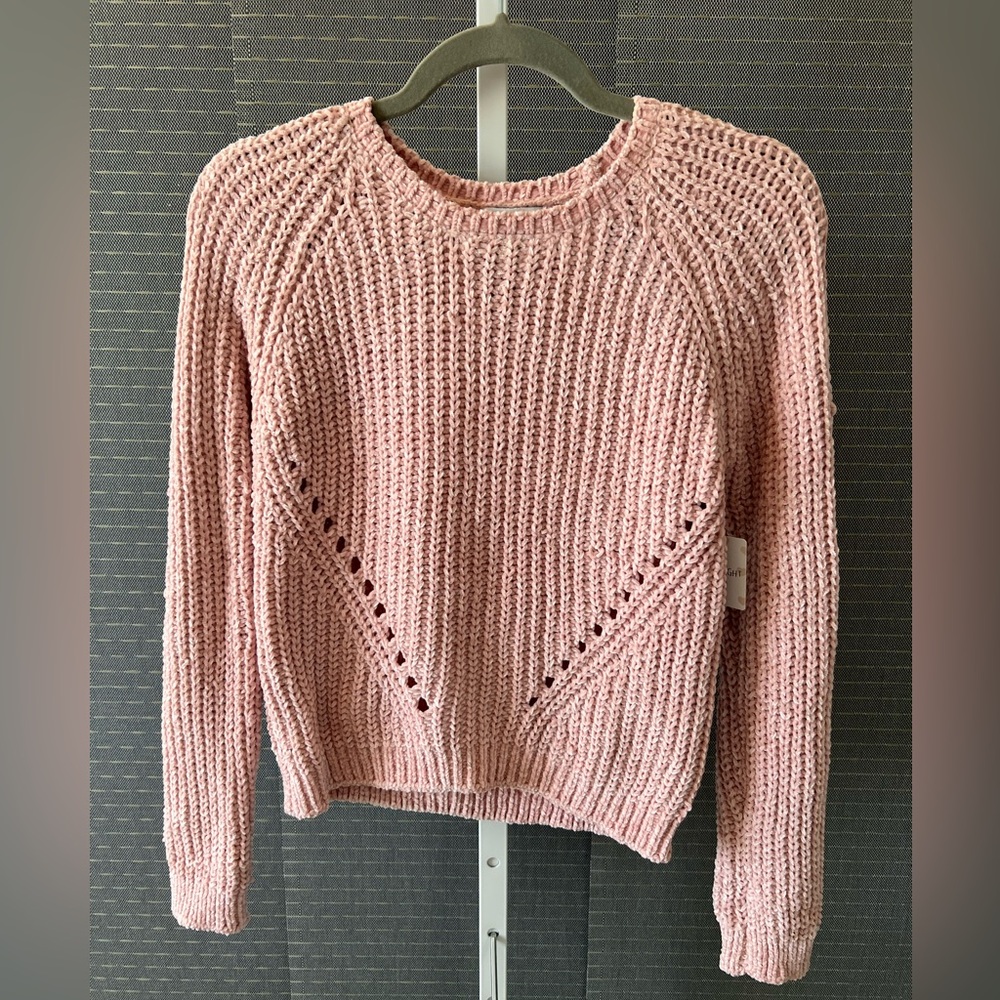 Nine 1 Eight Girls’ Blush Pink Sweater